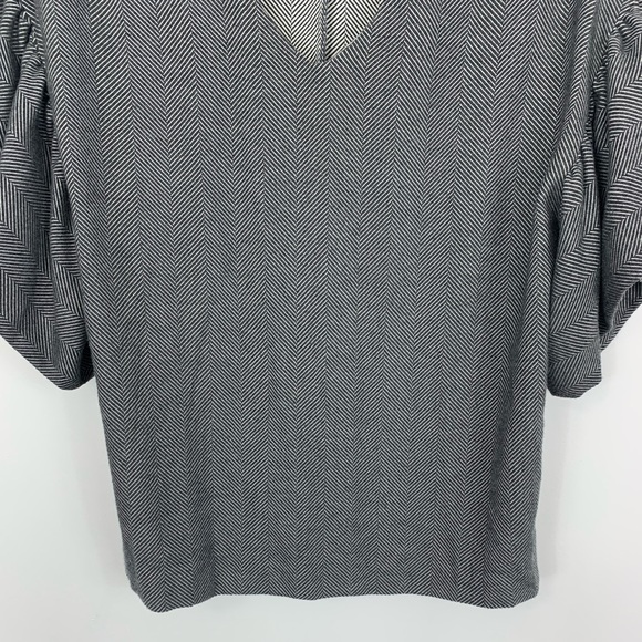 ASOS Black White Flutter Sleeve Blouse 4 - Picture 4 of 8